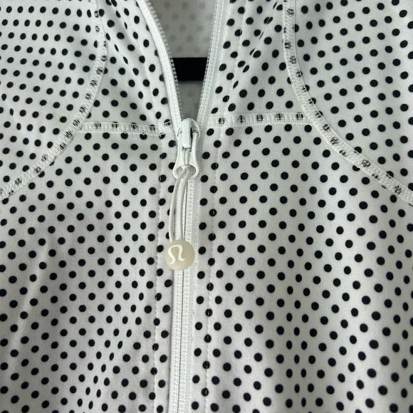 Lululemon Black and white polka dot zip up jacket - Picture 3 of 8
